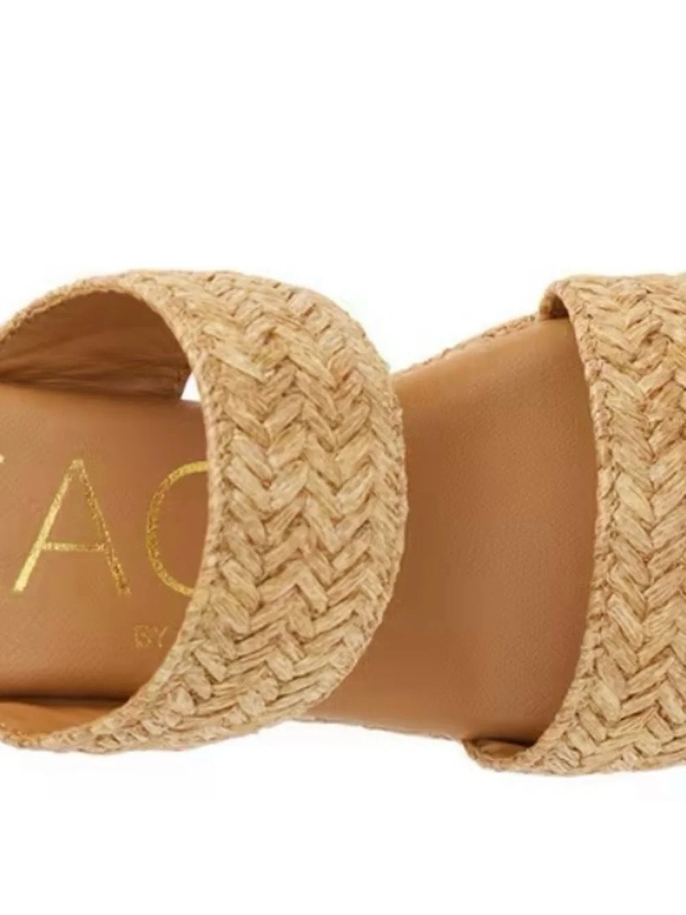 Matisse Natural Straw Double-Strap Platform Sandal